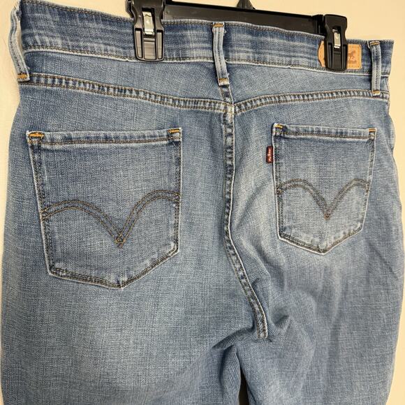 Levi’s Womens Size 12 525 Perfect Waist Straight Leg Jeans Blue Denim 31x30 - Picture 3 of 5